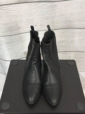 Matt & Nat Vegan Black Ankle Boots With Block Heel Size 38